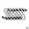 Gancho Para Colgar Set Plateado Metal 4,7 Cm (12 Unidades)