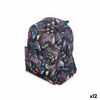 Mochila Escolar 28 X 12 X 22 Cm Pincello Games - Multicolor