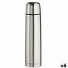 Termo Plateado 1 L Acero Inoxidable (6 Unidades)