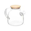 Jarra Con Filtro Para Infusiones Transparente Bambú Vidrio De Borosilicato 1,2 L (6 Unidades)