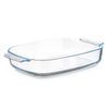 Fuente De Cocina Con Asas Transparente Vidrio De Borosilicato 2,7 L 34,4 X 6,1 X 22,3 Cm (12 Unidades)