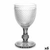 Copa De Vino Diamante Transparente Antracita Vidrio 330 Ml (6 Unidades)