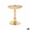 Candelabro Dorado Aluminio 10 X 12 X 10 Cm (8 Unidades)