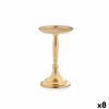 Candelabro Dorado Aluminio 10 X 17 X 8,5 Cm (8 Unidades)