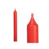 Set De Velas Rojo 2 X 2 X 20 Cm (12 Unidades)