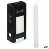 Set De Velas Blanco 2 X 2 X 15 Cm (12 Unidades)