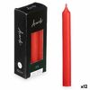 Set De Velas Rojo 2 X 2 X 15 Cm (12 Unidades)