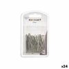 Clips Plateado Grande Metal (24 Unidades)