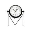 Reloj De Mesa Negro Metal 18 X 21 X 12 Cm (4 Unidades)