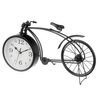 Reloj De Mesa Bicicleta Negro Metal 38 X 20 X 4 Cm (4 Unidades)