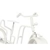 Reloj De Mesa Bicicleta Blanco Metal 33 X 21 X 4 Cm (4 Unidades)