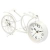 Reloj De Mesa Bicicleta Blanco Metal 40 X 19,5 X 7 Cm (4 Unidades)