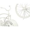 Reloj De Mesa Bicicleta Blanco Metal 42 X 24 X 10 Cm (4 Unidades)