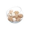 Set De Bolas Decorativas Blanco Marrón (12 Unidades)