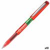 Boligrafo De Tinta Líquida Pilot Green-ball Rojo (10 Unidades)