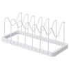 Almacenamiento Para Sartenes Y Tapas De Acero Extensibles - L 20  X A 45  X H 17.5  Cm - Blanco