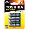 Pack De 4 Pilas Aa Toshiba R6at/ 1.5v/ Alcalinas