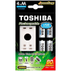 Cargador De Pilas Toshiba Tnh-6gme4 Cb/ Capacidad 2 Pilas Aa Y Aaa/ 4 Pilas Aa Incluidas