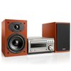 Denon Dm-41 Plata Y Madera/ Sistema Hi-fi Con Cd/ Bluetooth/ Sintonizador Fm/am