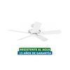 Ventilador De Techo Para Exterior Ipx4 Hunter 24326 Outdoor Elements Blanco / Blanco