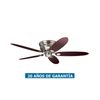 Ventilador De Techo Hunter 24372 Low Profile Arce O Chocolate / Cromo Satinado