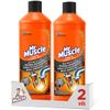 Mr Muscle - Forza Desatascador Gel Power. Gel Limpia Tuberías. Desatascador Líquido Potente Desagües, Pack De 2 Uds, 2l.