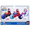 Marvel - Spidey Y Su Superequipo - Spidey Con Motocicleta - Figura - Spidey And His Amazin