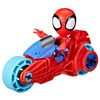 Marvel - Spidey Y Su Superequipo - Spidey Con Motocicleta - Figura - Spidey And His Amazin