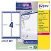 Etiquetas Para Impresora Avery L7169 Blanco 100 Hojas 99,1 X 139 Mm (5 Unidades)