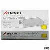 Grapas Rexel 1000 Piezas 26/6 (20 Unidades)