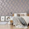 Papel Pintado Fawning Feather Gris Y Oro Rosa Dutch Wallcoverings