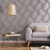 Papel Pintado Fawning Feather Gris Y Oro Rosa Dutch Wallcoverings