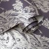 Papel Pintado Pavo Real Morado Y Plateado Dutch Wallcoverings