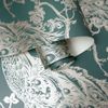 Papel Pintado Pavo Real Verde Y Plateado Dutch Wallcoverings