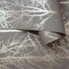 Papel Pintado Rhea Trees Gris Y Oro Rosa Dutch Wallcoverings