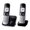 Teléfono Panasonic Kx-tg6852spb Duo Negro Bloqueo