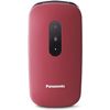 Panasonic Kx-tu446exr 6,1 Cm (2.4') 110 G Rojo Teléfono Para Personas Mayores