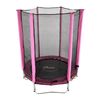 Cama Elástica Plum Junior Con Red De Seguridad Rosa 4ft