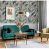 Papel Pintado Lush Tropical Rosa Y Azul Dutch Wallcoverings