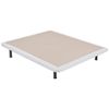 Base Tapizada Poli-piel Reforzada 5 Barras Transversales - Wengue - 80x182cm