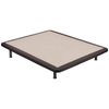 Base Tapizada Poli-piel Reforzada 5 Barras Transversales - Wengue - 120x190cm