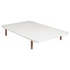 Base Tapizada Malla 3d Reforzada Con 5 Barras Transversales - Beige - 80x182cm