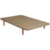 Base Tapizada Malla 3d Reforzada Con 5 Barras Transversales - Beige - 80x182cm