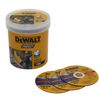 Dewalt Dt20540-qz - Cubo Con 100 Discos De Corte De Alto Desempeño Para Acero Inox 125 X 1 X 22.23mm