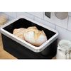 Retro Panera De Mesa Para Guardar Pan, Bollería, 18l, Diseño Vintage, Bread Bin Caja Metal Negro  Swan Swka1010bn