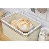 Retro Panera De Mesa Para Guardar Pan, Bollería, 18l, Diseño Vintage, Bread Bin Caja Metal Crema  Swan Swka1010cn