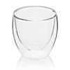 Juego 4 Vasos Café Cristal Doble Pared De Borosilicato 100ml, Set Vasos Bebida Caliente / Fría Transparente  Swan Swka54010n
