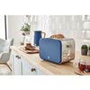 Set Desayuno, Hervidor Agua 1,7 L, Tostadora Ranura Ancha 2 Rebanadas, Diseño Nordic Azul 2200w Swan Stp2090bluneu