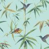 Papel Pintado Kolibri And Bamboo Turquesa Noordwand