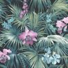 Papel Pintado Tropical Flowers Verde Noordwand